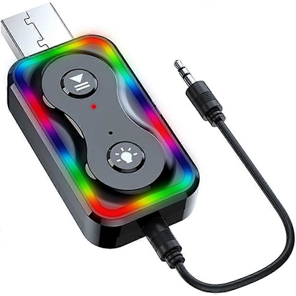 USB Bluetooth-adapter Bluetooth Cl Bluetooth för PC Bluetooth-sändare, 2-i-1 Bluetooth-adapter Bluetooth 53 för TV med ljuduttag