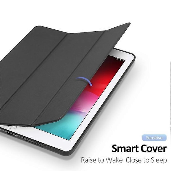 DUX DUCIS OSOM SERIES Tre-foldet Vandret Flip Læderetui med Pen Slots til iPad Pro 10,5 tommer / Air 3 2019 Black