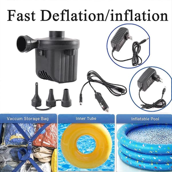 Elektrisk Luftpump 12v Bil Luftpump - Båtpump Elektrisk Pump Blåspump[D]