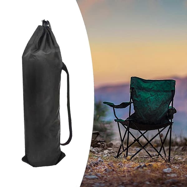 Foldbar stol opbevaringspose bærbar og holdbar[D] Black 30cmx100cm