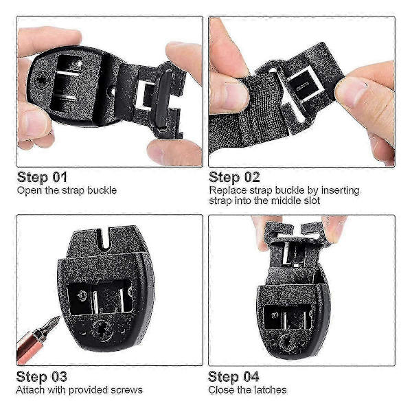 Reparationssats för spabadlock - 8 set - Låsspårsersättningslås Clip Lock[D] black