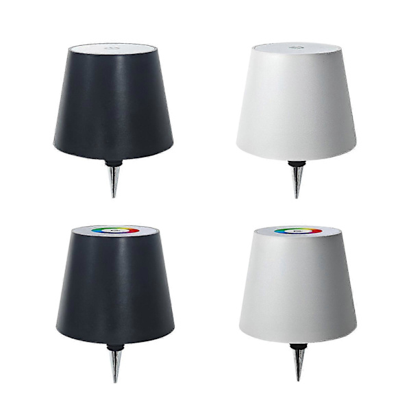 Trådlös flasklampa, Touch 3 Färgs Dimbar LED Vinflasklampa för Partybarer[D] White