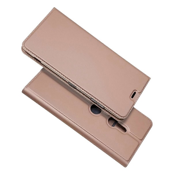 Självabsorberande Ställ Läderfodral med Korthållare för Sony Xperia XZ3[D] Multicolor Style B