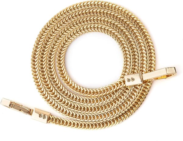 Gyllene handtag ersättningskedja med justerbar längd 100cm[D]