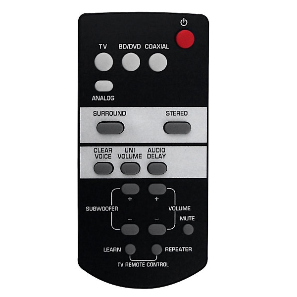 Fsr68 Zj78800 Erstatningsfjernkontroll for lydplanke Yas-103 Yas-93 Yas103 Yas93 [kk] Black