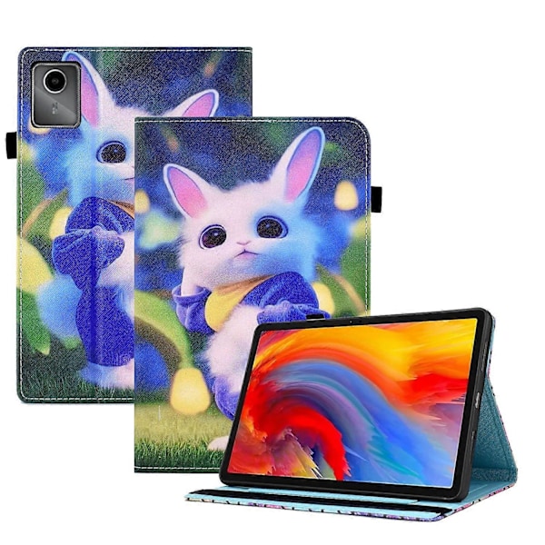 Läder Smartfodral för Lenovo Tab M11 / Xiaoxin Pad 11 2024 Cute Rabbit