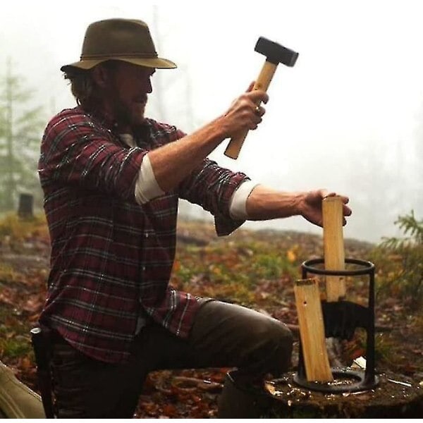 Trækløver Kraftfuld Trækløver Støbejern Manuel Log Splitter Træ 32cm×21cm