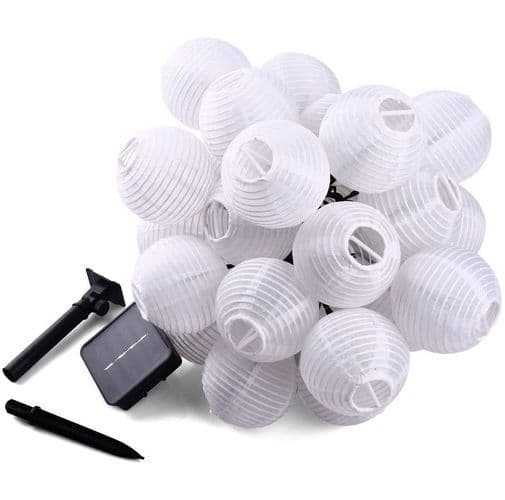 Solljus för utomhusbruk 30 st 6 m LED-lyktor