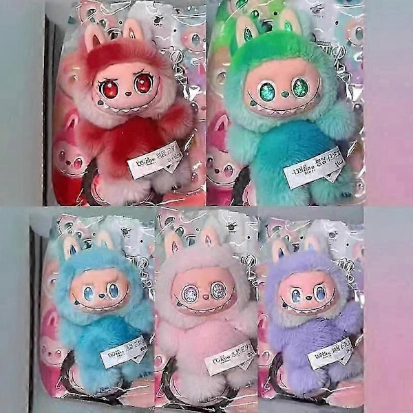 1 Överraskningspresent Labubu V3 The Monsters Big Into Energy Series Vinyl Face Docka Anime Actionfigurer Labubu Hänge[D] A3