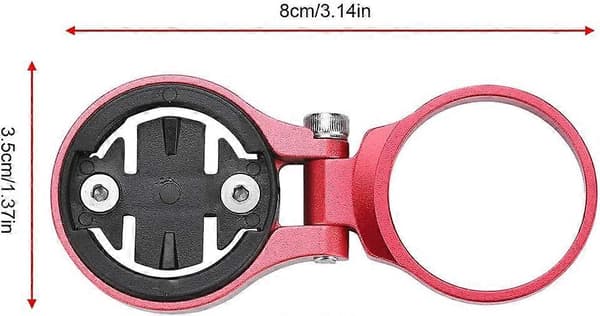 Förlängningsfäste för cykelodometer i aluminiumlegering, cykeldatorfäste 1-pack röd[D]