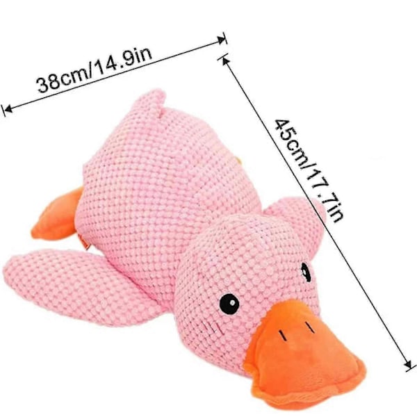Interaktiv Kvackande Ankleksak Kompatibel Med Hund Med Riktigt Kvackljud, Gosedjursanka Hundleksak, 100% Ny -szhg[D] Pink