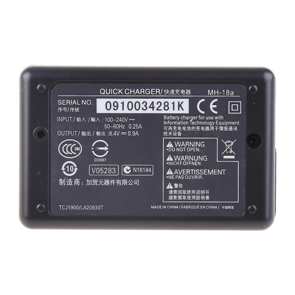 Mh-18a Batteriladdare för En-el3a En-el3e D70 D80 D90 D300 D700 Us [kk]