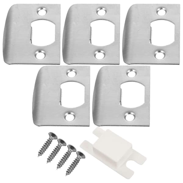 Dörrförstärkningskit Säkerhetsspärr Slagplattor 4 Set Husägare[D] Silver 5.60X4.50X0.20CM