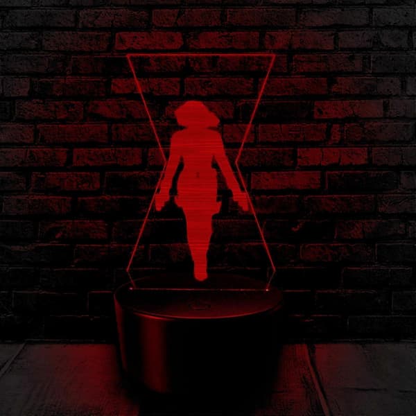 Black Widow Avengers 3D nattlampe[D]