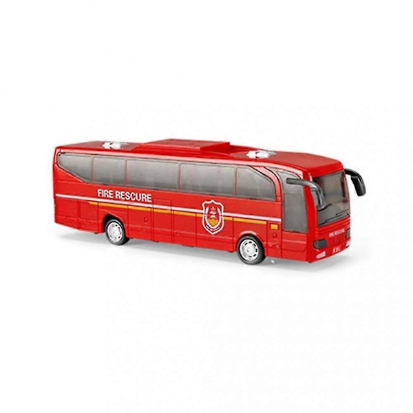 Kuljetusajoneuvo Lelu Koulubussimalli Lelu Vedettävä Bussi Hehkuvilla Äänillä COX[D] Fire bus