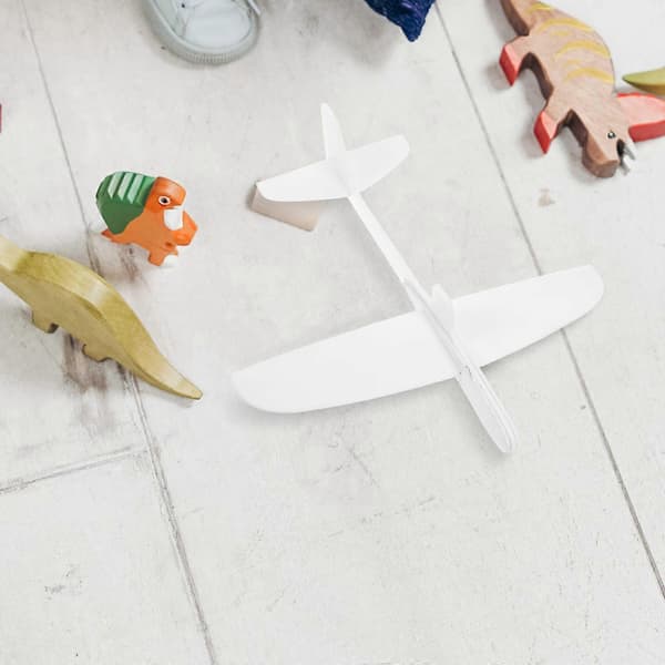 Glidflygplan i trä för lek 1 Set DIY Bygg Hantverk Flygmodell [D]