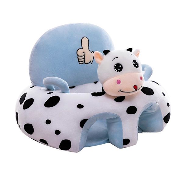 Baby Soffa Stödstol Mjuk Plysch Tecknade Djur Baby Sittstol Lär Sig Sitta Sittplatser Utan Fyllda Bomull A