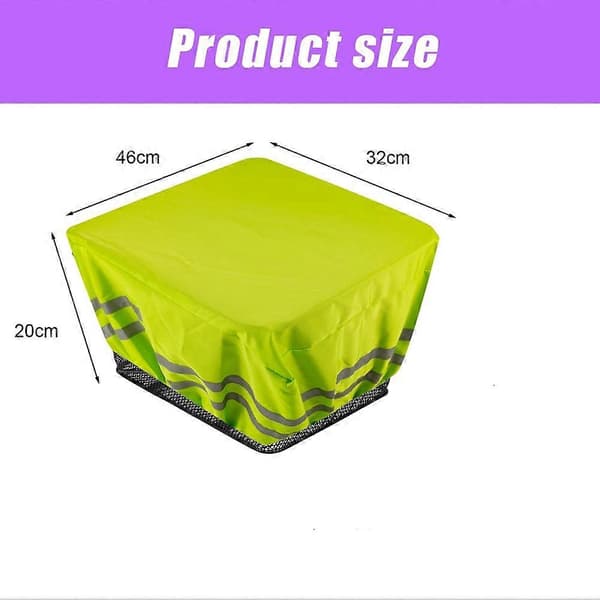 Cykkelkorgskydd, Cykelkorgfoder, Reflekterande Vattentätt Regnskydd, för De Flesta Korgar[D] Fluorescent green