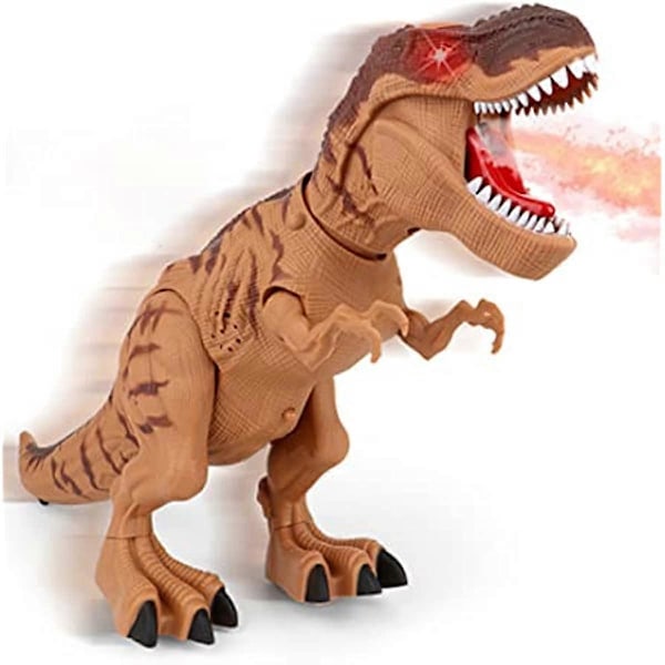 AOOPOO Dinosaurie Leksaker för Barn 3-5 År Gamla Pojkar Flickor LED Ljus Upp Gå och Rytande Realistisk T-Rex Dinosaurie Leksak med Glödande Ögon Projektion Spray