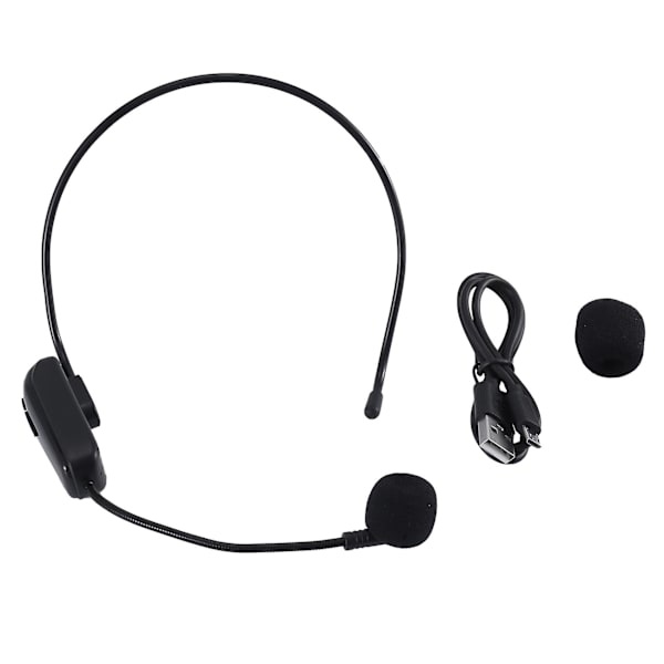 Trådlös Mikrofon Radio FM Headset Handsfree Mic för Högtalare Undervisning Turguide Försäljning Promotion