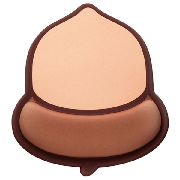 Musmatta, Söt Nöt Musmatta, Musmatta med Handledsstöd, för Kontor och Hem[D] Brown