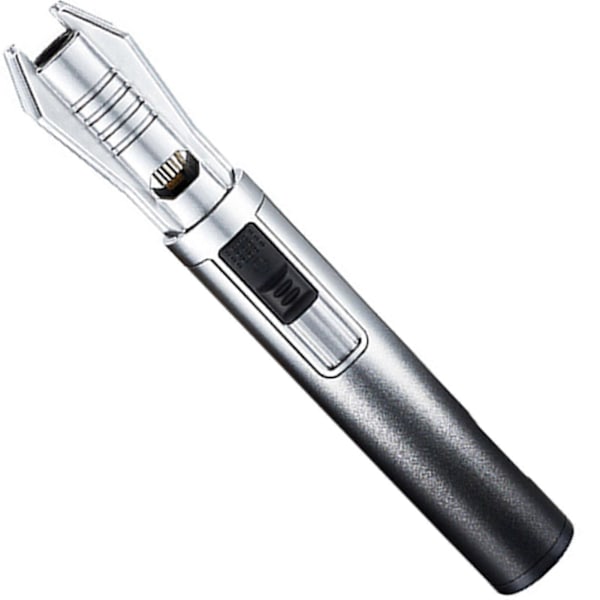 2025 Ny Lightsaber Jet Flame Torch Tändare Vindtät Butan Tändare för Ljus, Bakning, Grillning & Utomhuscamping[D] Black and White