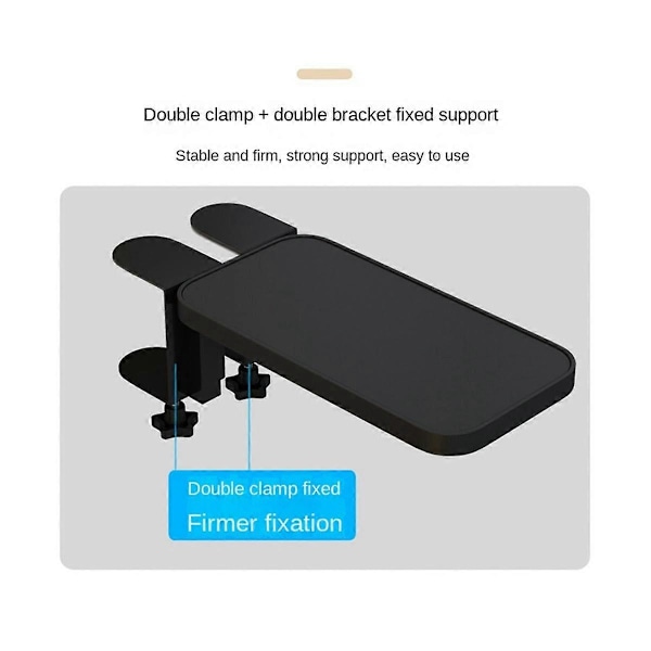 Armlenestøtte Desk Computer Support Musmatte Håndleddstøtte Armfeste Folding Tastatur Albue Støtte