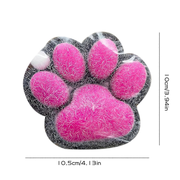 Handgjorda Taba Squishy Stor Katt Tass Silikon Klämleksaker för Stresslindring, Katt Tass Jätte Tass Squishy Sensoriska Leksaker för Ångest & Avkoppling [D] Black