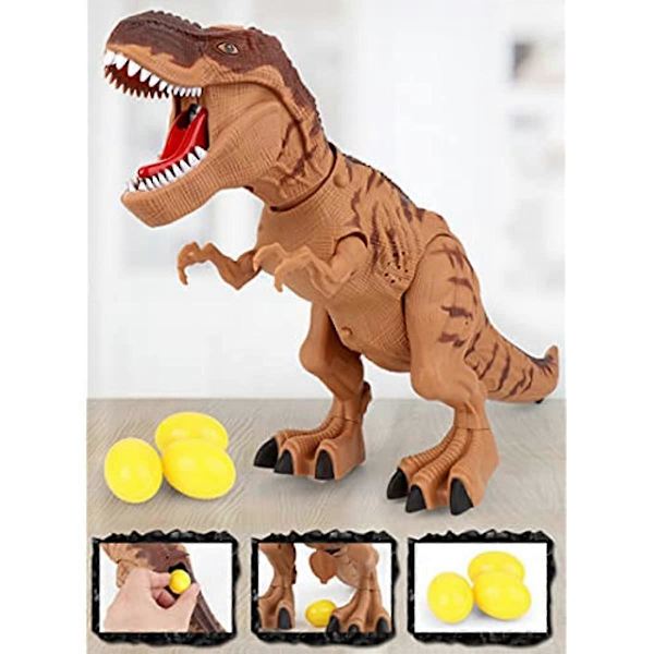 AOOPOO Dinosaurie Leksaker för Barn 3-5 År Gamla Pojkar Flickor LED Ljus Upp Gå och Rytande Realistisk T-Rex Dinosaurie Leksak med Glödande Ögon Projektion Spray