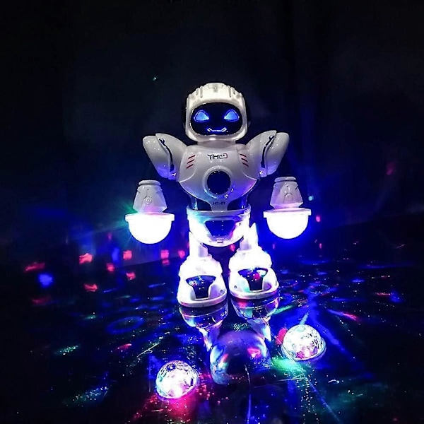 Elektronisk Robot Legetøj Smart Space Walking Dansende Robot, Syngende Musik Robot med Musikalske og Farverige Lys [D]