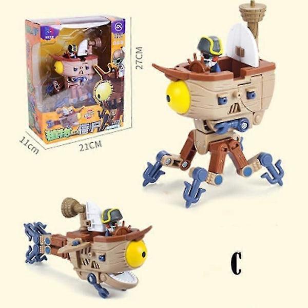 Nya Plants vs. Zombies actionfigurer leksaker modell deformationsleksak presenter till barn[D] C