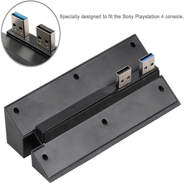 5 Ports USB Hub til PS4 Højhastighedsoplader Controller Splitter Udvidelsesadapter