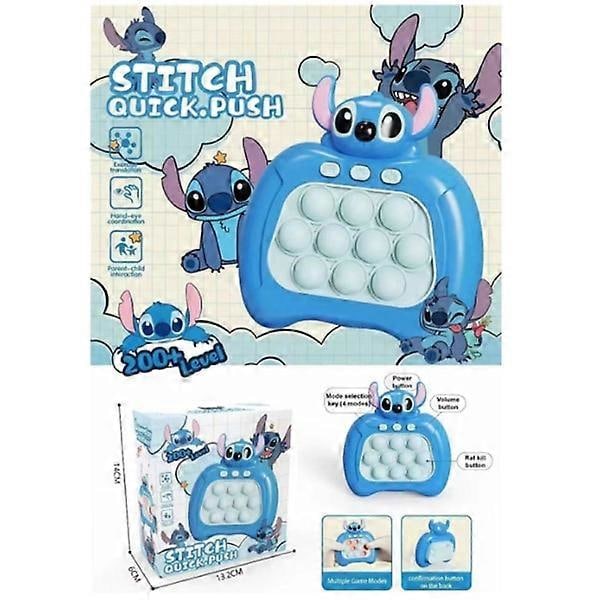 Stitch Pop It Pro Lysende Spill, Raskt Trykk Fidget Spill for Barn og Voksne, WELLNGS