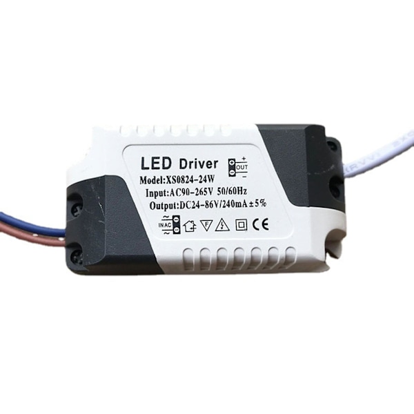 2pcs Led Driver External Power Supply 8-24w Constant Current Drive Power Supply Suitable For Led Bulbs Led Strip Lights