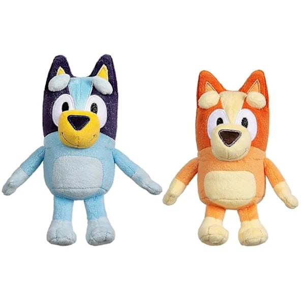 2 stk 28 cm Bluey & Bingo bamse dukke søt dyr bamse myk bamse barnegave