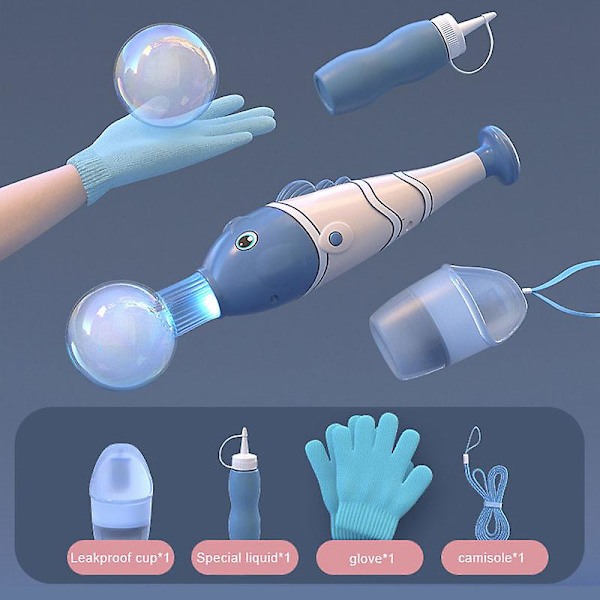 Elastisk Smog Boblemaskine Bobleblæser Sundt Smog Boblelegetøj til Børn[D] Pink Fish