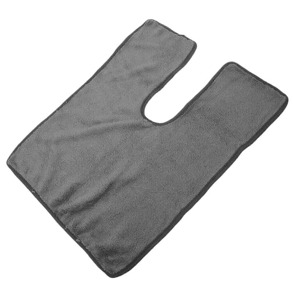 Hårhåndklæde Hurtigtørrende Koralfleece Rektangulær Stil til Kvinder Badebrug 1 stk.[D] Dark Grey 50.00X36.00X0.50CM
