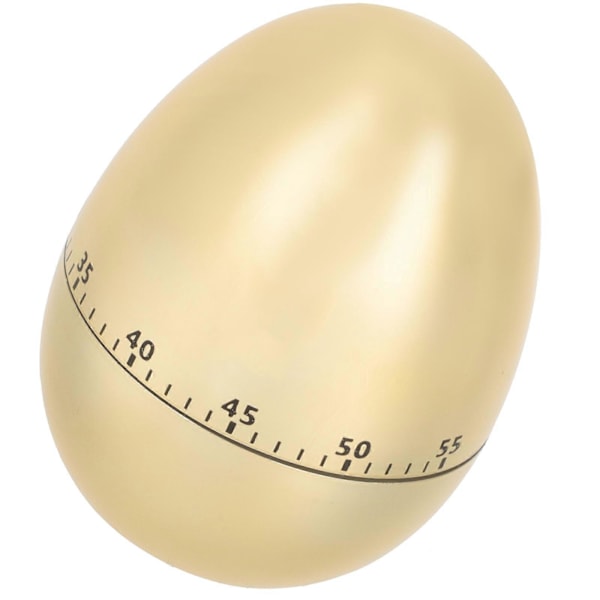 Kreativ Æggeform Timer Interessant Tids Påmindelsesværktøj Køkken Madlavningstimer Studenter Timer Golden 8x6.5cm