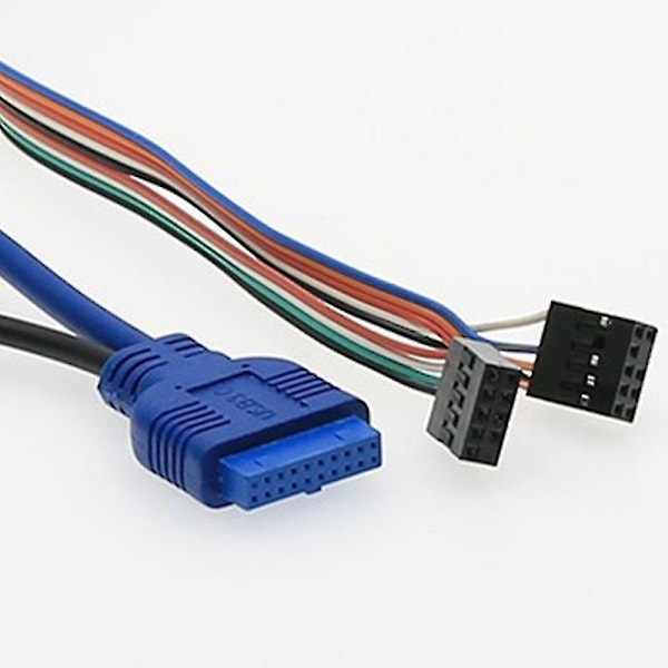 USB 2.0+ 3.0 Port Kabinet PC Computer Kabinet Lyd Frontpanel Udskiftningskabel 70cm