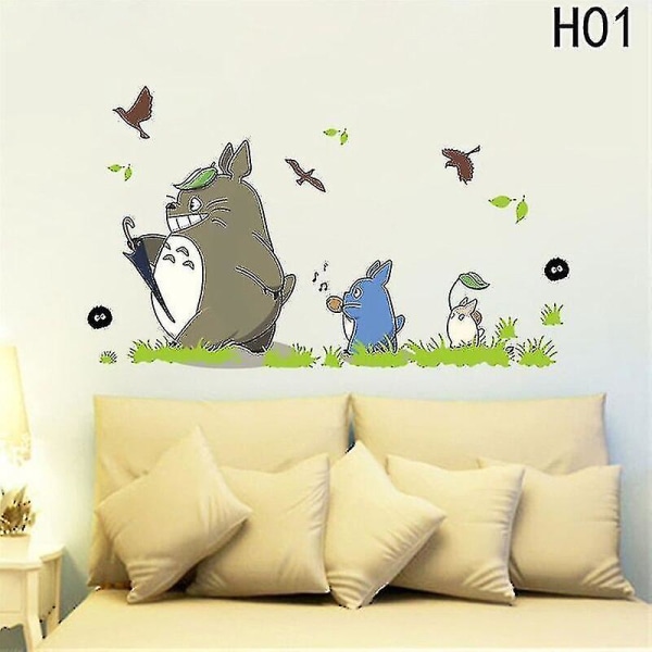 Cartoon Animation Vinyl Totoro Väggdekor Dekoration Bakgrundsbilder [kk]