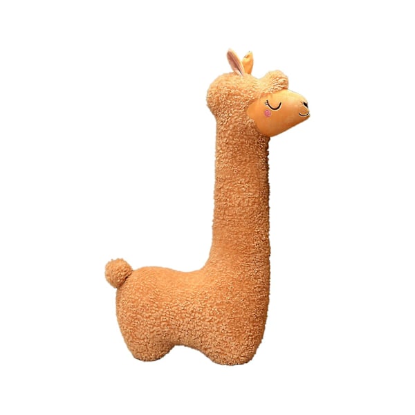 Lama Kroppspudde Jätte Alpaca Plysch Lång Kroppspudde Fluffig Alpaca Plyschdjur, 100% Ny