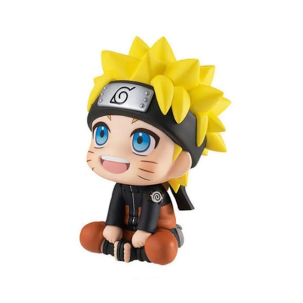 9,5 cm Anime Figur Uzumaki Naruto Kakashi Uchiha Sasuke Itachi Kawaii Legetøj Q Figural Bil Dekoration PVC Model Gave(D) color Naruto