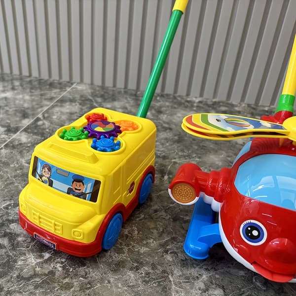 Push-Pull Lära-Gå-Leksak, Interaktivt Flygplansspel för Barn, Tålig ABS-Plast, Inga Batterier Krävs, Perfekt Julklapp Thanksgiving Nyår[D] 1 dinosaur push-pull toy