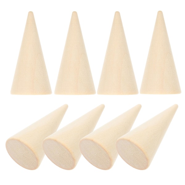 10 stk 2,5x5cm DIY Kjegle Umalt Trekjegleformet Ornament Håndverk Tilbehør