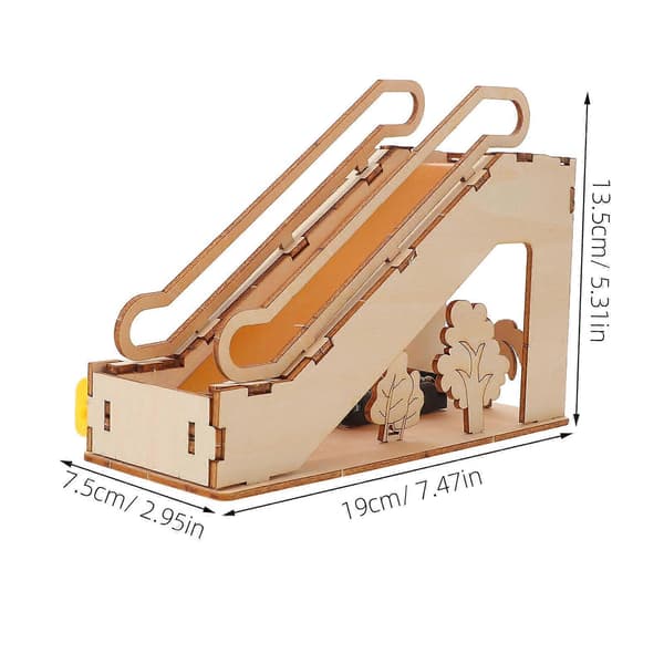 Teknisk uddannelseslegetøj Miniature Mekanisk Elevator Model Kit til Børn[D]