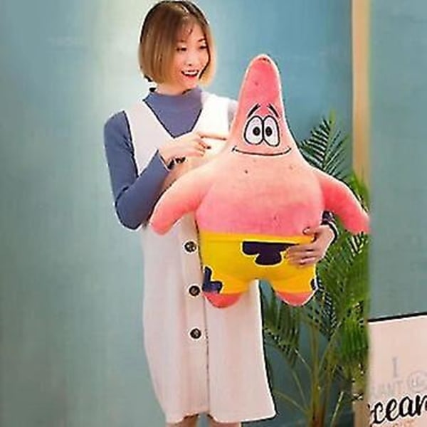Spongebob Squarepants Patrick Star Plyschleksak Mjuk Cartoon Djurdocka För Barn Animationsdockor Barnfödelsedagspresent Heminredning