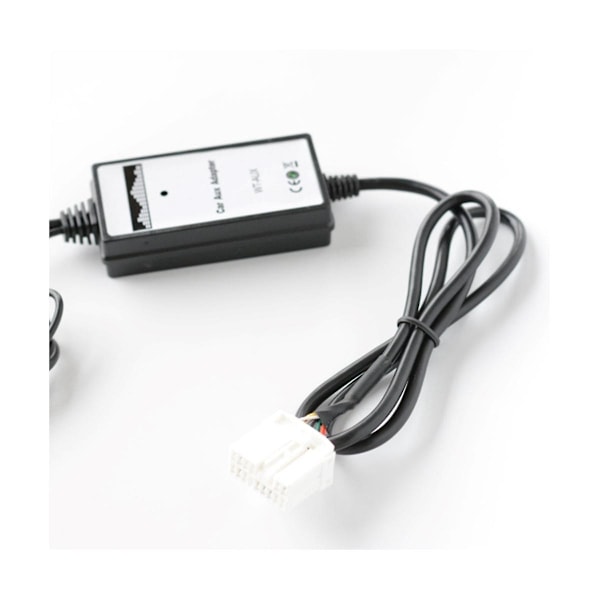 Billaudio AUX-adapter 3,5 mm AUX-grensesnitt CD-veksler med lading for Accord Pilot S2000 Black