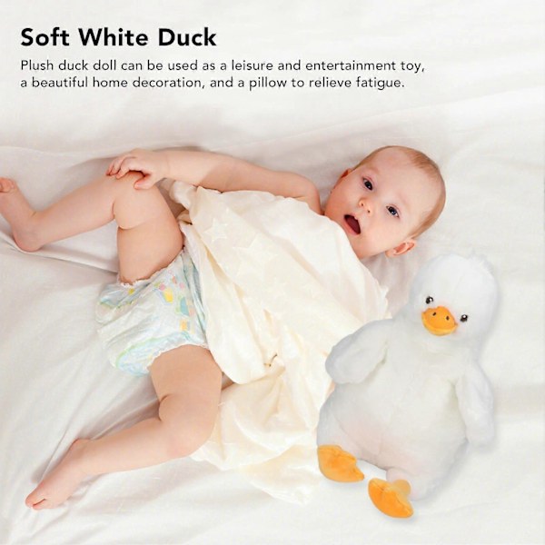 Plush Andedukke Myk Stoffdyr Leketøy Søt Myk Plush Andedukke For Hjem Barnehage Rom 45cm NO.3379
