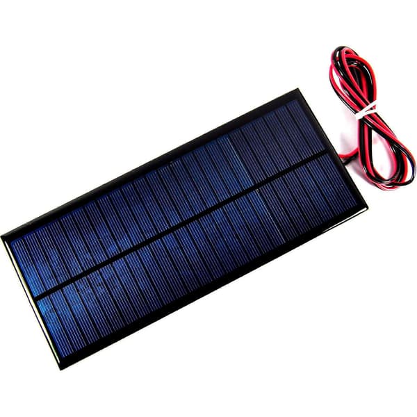 12V 200mA 213x92mm Kablet Solcellepanel[D]