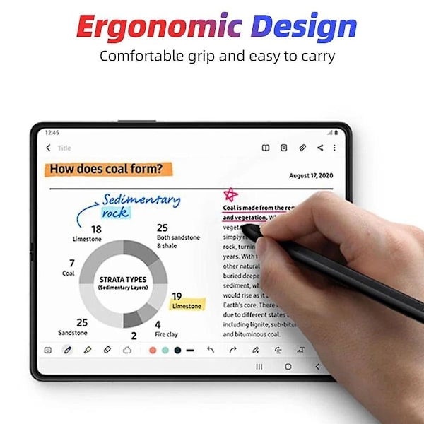 Fonken Stylus S Pen för Samsung Galaxy Z Fold 3 Fold4 5G Edition Skärm Penna Hands Writing Pen Touch Stylus Tablet Ritpenna